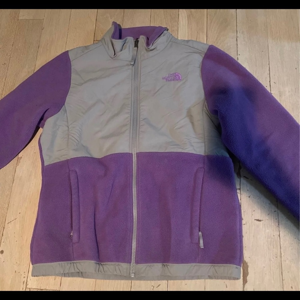 Purple and Grey Girls North Face